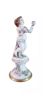 Buy Classical Putti Child With Flowers Figure Figurine In Dresden Capodimonte Style • 20£