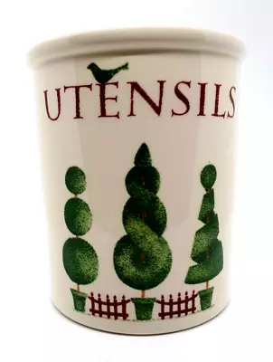 Buy English Pottery Traditional Earthenware Cloverleaf Topiary Utensil Pot • 10£