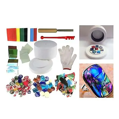 Buy 10 Pieces Extra Large Microwave Kiln Kit Fusing Glass Melting DIY Stained Glass • 63.54£