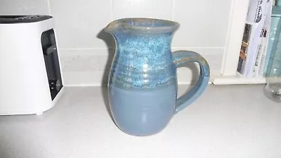 Buy Gorgeous Tactile Chunky Heavy Canterbury Pottery Stoneware Blue Jug • 12.92£
