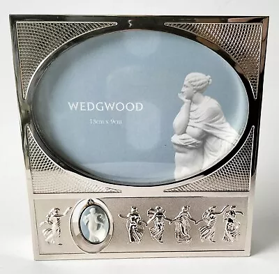 Buy Wedgwood Blue Jasperware Photograph Frame Dancing Hours   - Boxed • 75£