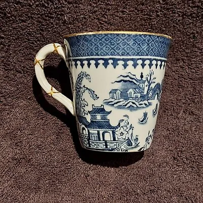 Buy Antique Worcester Blue And White Willow Pattern Cup #LM8 • 6£