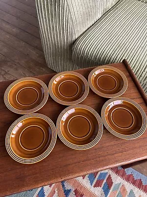 Buy Vintage Hornsea Saffron Tea Saucers X 6 • 0.99£