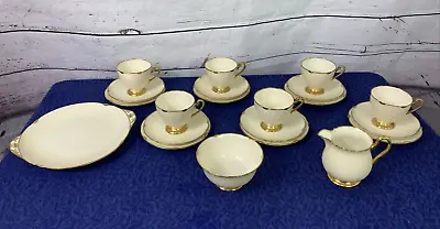 Buy Shelley Tea Set 13488 51 Cream Gold 21 Pieces Vintage China • 29.99£