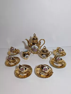 Buy Bondware 15 Piece 1940s Gold Tea Set Vintage Fine China Porcelain Foreign 22kt • 47.99£