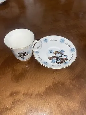 Buy Vintage Royal Grafton Fine Bone China Alskan Eskimo - TEA CUP AND SAUCER SET • 27.85£