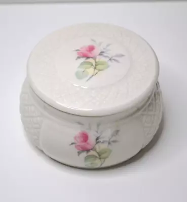 Buy Donegal China Ireland   trinket Box With Lid  Rose Design • 7.99£