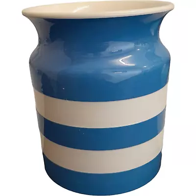 Buy Cornishware Plain Storage Jar / Pot Blue & White Striped - (No Lid) • 9.99£