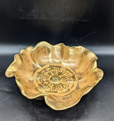 Buy Vintage Stangl Granada 22K Gold-Hand Painted Mid Century Flower Bowl #3410-7  • 22.67£