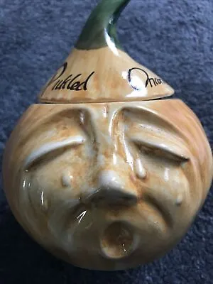 Buy Tom Raymond Pottery Funny Face Pickled Onion Antique Pot • 10£