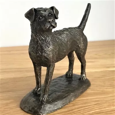 Buy Bronze Border Terrier Ornament Figurine By Harriet Glen Dog Lover Gift, Boxed • 26.95£