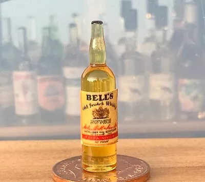 Buy Glass Bottle With A Bells Whisky Label Tumdee 1:12 Scale Dolls House Miniature • 4.49£