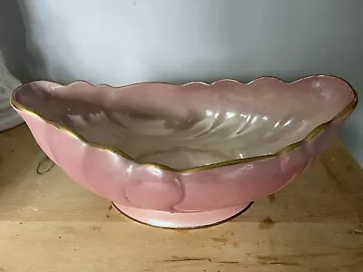 Buy Large Big Maling Pottery Lustre Ware Pink Mantle Vase Ornament Decor • 16.99£