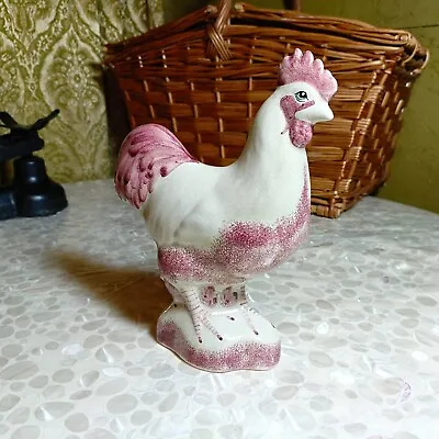 Buy Vintage Rye Pottery Red Porcelain Rooster Cockerel Hand Made 22cm/9inches Tall • 28.99£