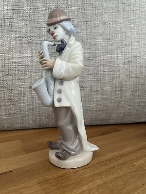 Buy Lladro Figurine, Sad Clown With Saxophone. 9.5  Tall Unboxed #5471 • 29.99£
