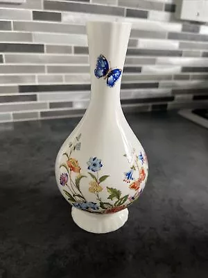 Buy Aynsley Fine Bone China Cottage Garden Bud Vase 19cm • 10£