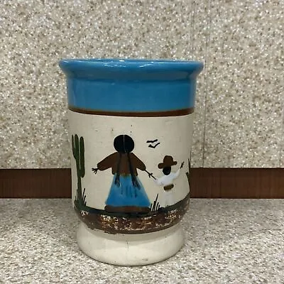 Buy Mexican Tonala Folk Art Clay Pottery Mother And Child Vase • 12.47£