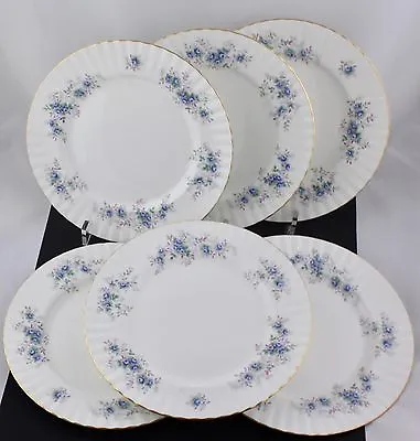 Buy Set Of 6 Royal Albert China Old Country Roses Dinner Plates “blue Blossom” - New • 189.75£