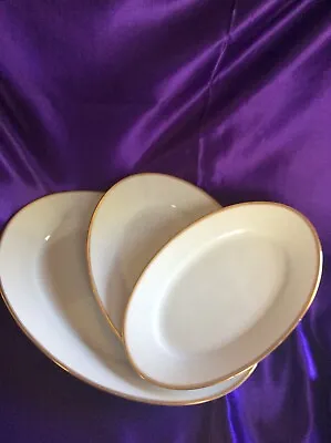 Buy Antique Set Of Thomas Bavaria China Serving Platters ~ Gold Band And Verge • 141.74£