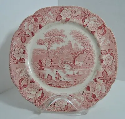Buy Old English Corona Ware By GH & CO Pink Salad Plate Made In England 9 Inches • 18.97£