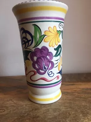 Buy Poole Pottery Birds/Flowers Pattern Vase Sylvia Penny 21cm Tall Beautiful VGC  • 25£