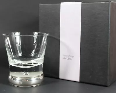 Buy Broadway & Co For John Lewis, Sterling Silver Footed Crystal Glass Tumbler #2 • 44.99£