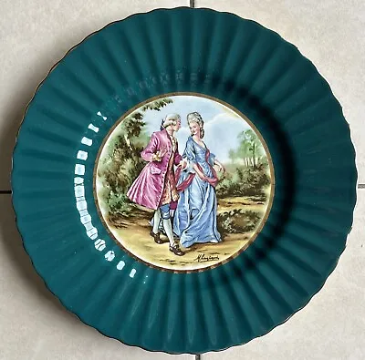 Buy Vintage Wade England Plate, Charger, Royal Victoria Pottery,10.5 , Couple • 28.35£