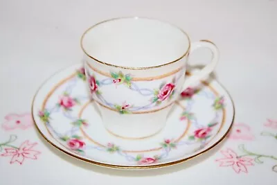 Buy Fabulous Antique 19th C Minton Fine China Thomas Goode London Roses Cup Saucer • 35£