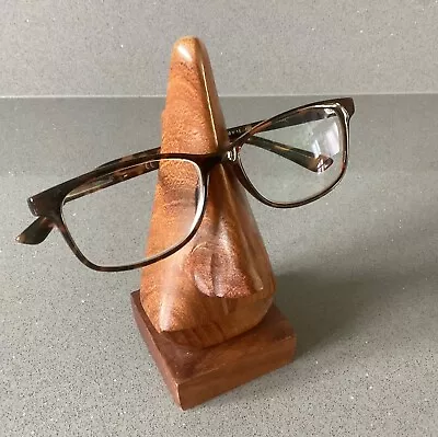 Buy Vintage Hand-Carved Wooden Glasses Specs Rest Holder Ornament, Made In India. • 4.99£