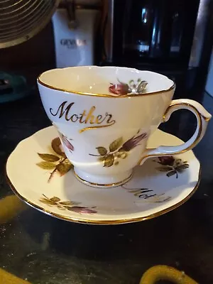 Buy Duchess Tea Cup & Saucer England Fine Bone China  Rose With Gold Trim MOTHER • 16.10£