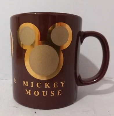 Buy Peace Love And Mickey Mouse Brown Ceramic Mug 1928 Staffordshire Tableware • 7.30£