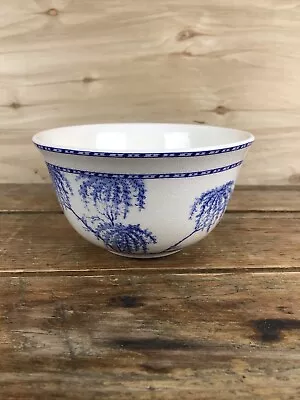 Buy Pottery Barn Blue & White Sophia Willow Stoneware Bowl Crackle Discontinued 6  • 24.01£