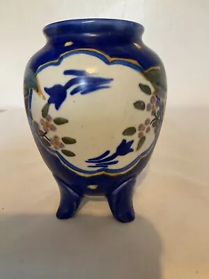 Buy Rare Hand Painted Carlton Ware Vase On Four Feet • 14.99£