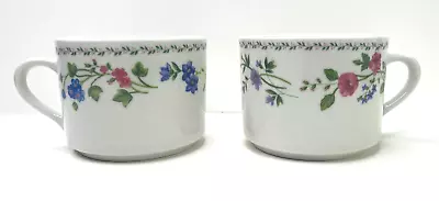 Buy Vintage Farberware Stoneware English Garden 225, Set Of 2 Coffee Cups Tea Cups • 6.80£
