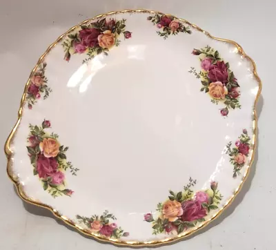 Buy Royal Albert Old Country Roses Eared Cake Plate 24cm • 18£