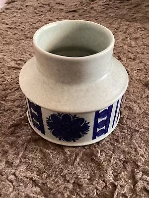 Buy Vintage Midwinter Blue Dahlia Stonehenge Sugar/storage Pot By Jessie Tait 1970s • 5£