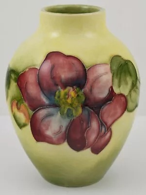 Buy Beautiful Vintage Moorcroft Vase 1st Quality ~ Clematis • 128.99£
