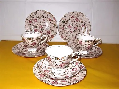Buy PLANT TUSCAN CHINA CHINTZ FLORAL HANDPAINTED Part Tea Set, Used  • 40£