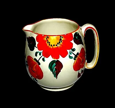 Buy VINTAGE BESWICK Hand Painted Pottery Jug Decorative Floral Design 7334 Rare VG+ • 16.99£