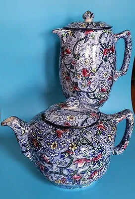 Buy Vintage Ringtons Tea Merchants‘Chintz’ Design Teapot & Coffee Pot.  Maling Ware. • 35£