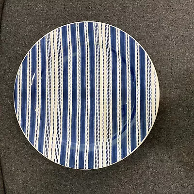 Buy RARE Lot Of 4 Pier 1 Blue And White Ironstone Denim Dinner Plates Ceramic NEW • 59.47£