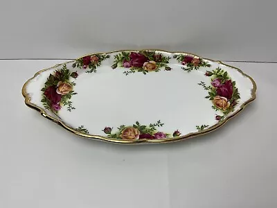 Buy Royal Albert Old Country Roses Oval Condiment  / Serving / Snack Tray Marked 2nd • 16.99£