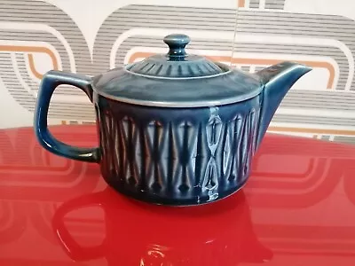 Buy Vintage Retro Mid-Century Sadler Pottery Blue Glaze Teapot • 7.99£
