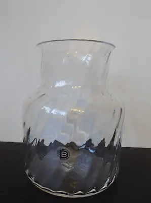 Buy Vintage English Dartington Crystal (24% Lead) “Ripple “ Vase Labelled • 16£