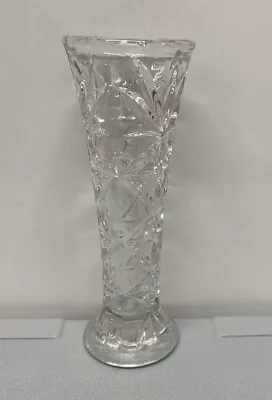 Buy Vintage Cut Glass Vase 15cm Tall X 5cm Wide At Top  French Made • 4.99£