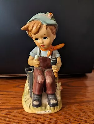 Buy Vintage Erich Stauffer Porcelain Figurine Boy With Hammer  Sore Thumb  55/557 • 47.42£