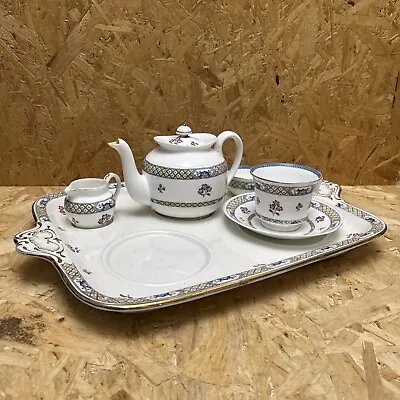 Buy Vintage Delta Adderley's China Tea For 2 Set - Tray Teapot Cup Saucer Jug Sugar • 14.99£