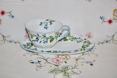 Buy RARE Tea Set Shelley China Dainty Shape Harebell # 13590 Tennis Cup Saucer • 65£