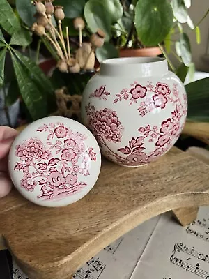 Buy Vintage Mason's Ironstone China Ginger Jars Pink Blossoms Floral 60s 70s • 12.99£