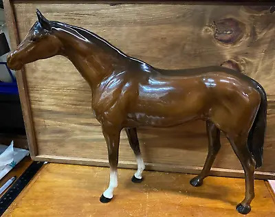 Buy Lovely Rare Vintage Beswick Large Racehorse Figurine Made In England SU750 • 80£